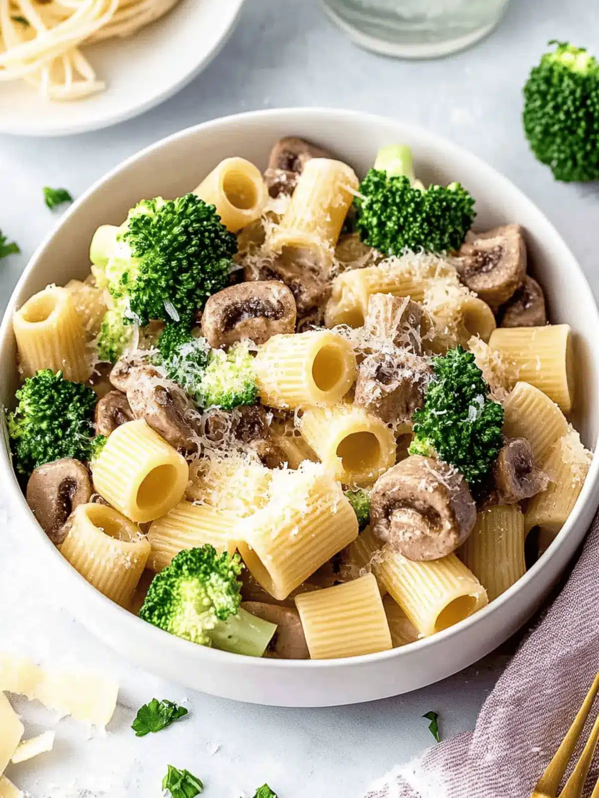 Vegane Pilz-Brokkoli-Pasta