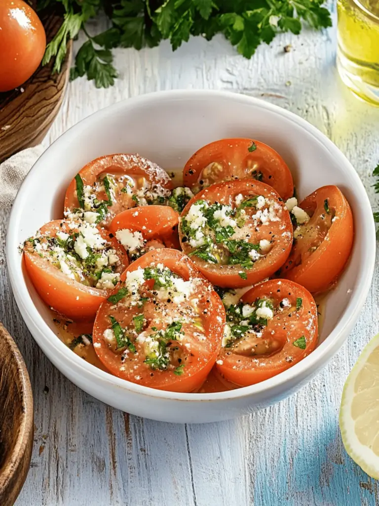 Tomatensalat mit Zwiebeln