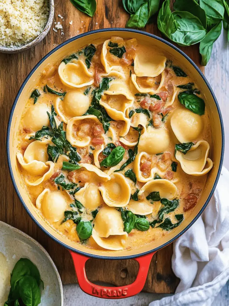 Cremige Gemüse-Tortellini-Pfanne