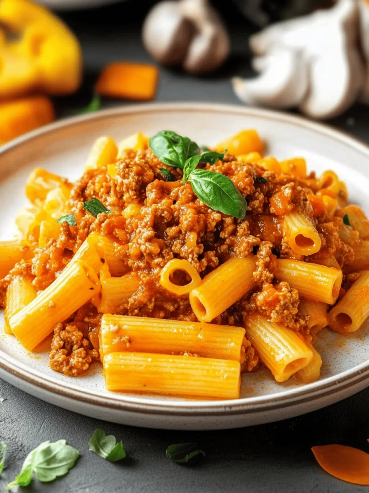 Kürbis Bolognese – Die cremige Herbstverführung 4 Kürbis Bolognese