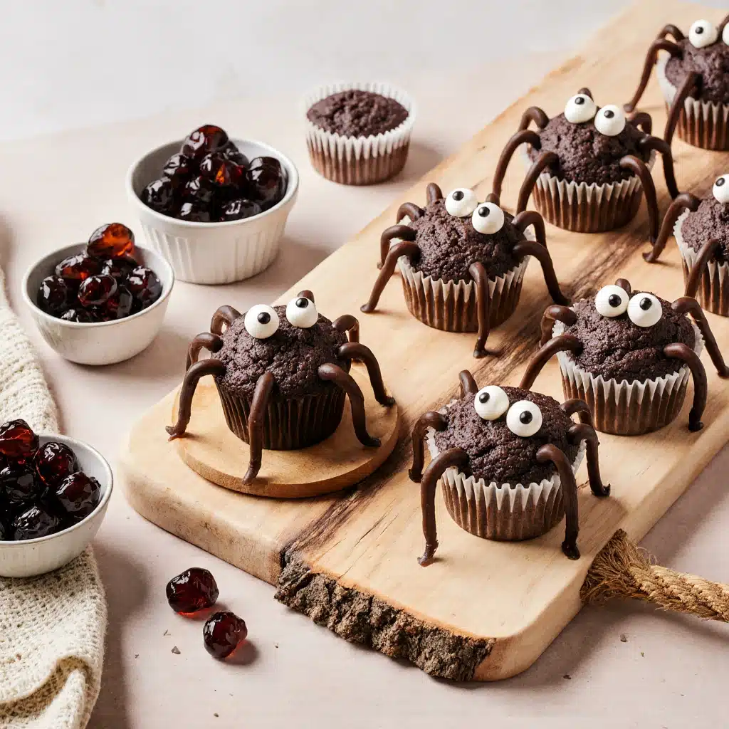 Spinnen Muffins für ein schauriges Halloween 2 Spinnen Muffins für ein schauriges Halloween