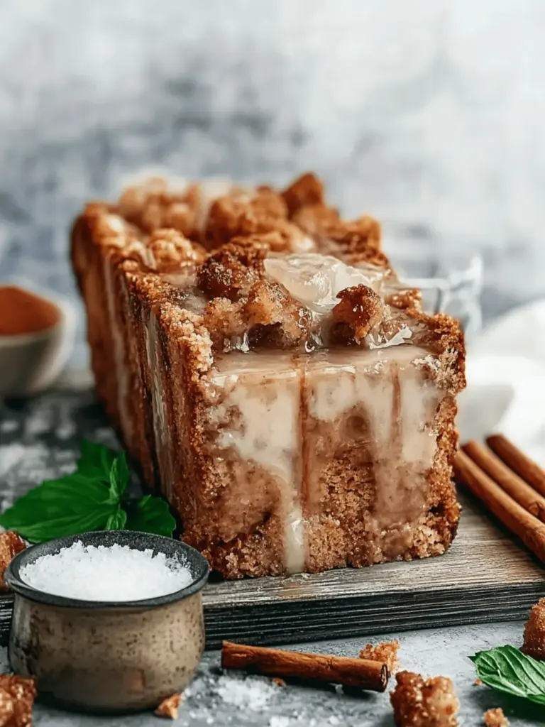Veganer Zimtstrudel Bananenbrot mit Streuseln