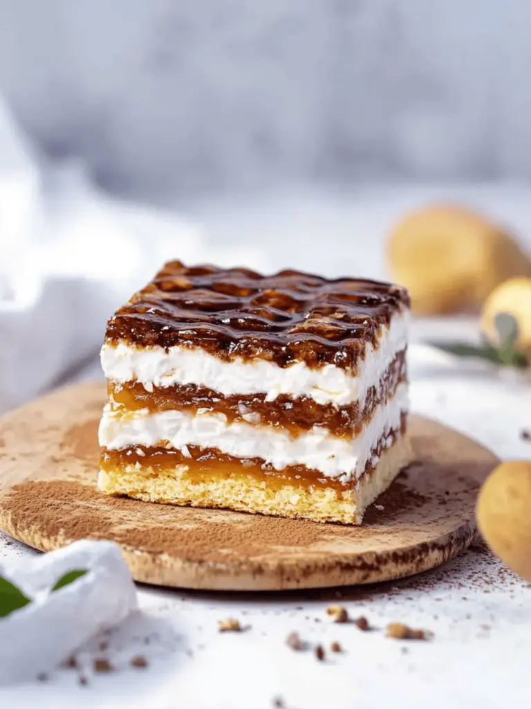 Butterkeks-Kuchen ohne Backen mit Milchmädchen Karamell