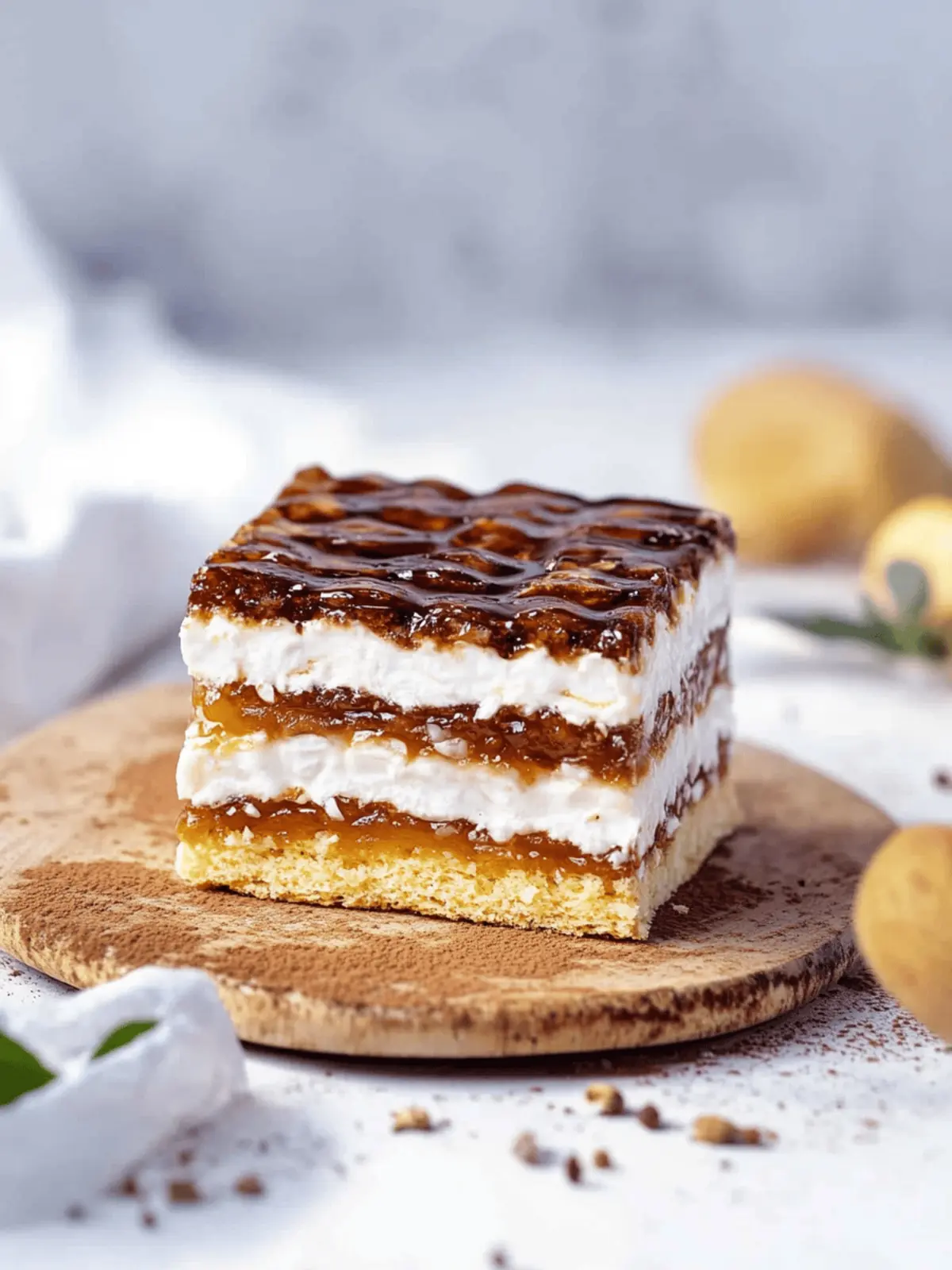 Butterkeks-Kuchen ohne Backen mit Milchmädchen Karamell