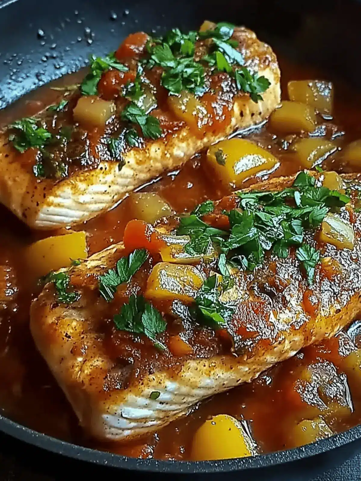 Marokkanischer Fisch in Soße