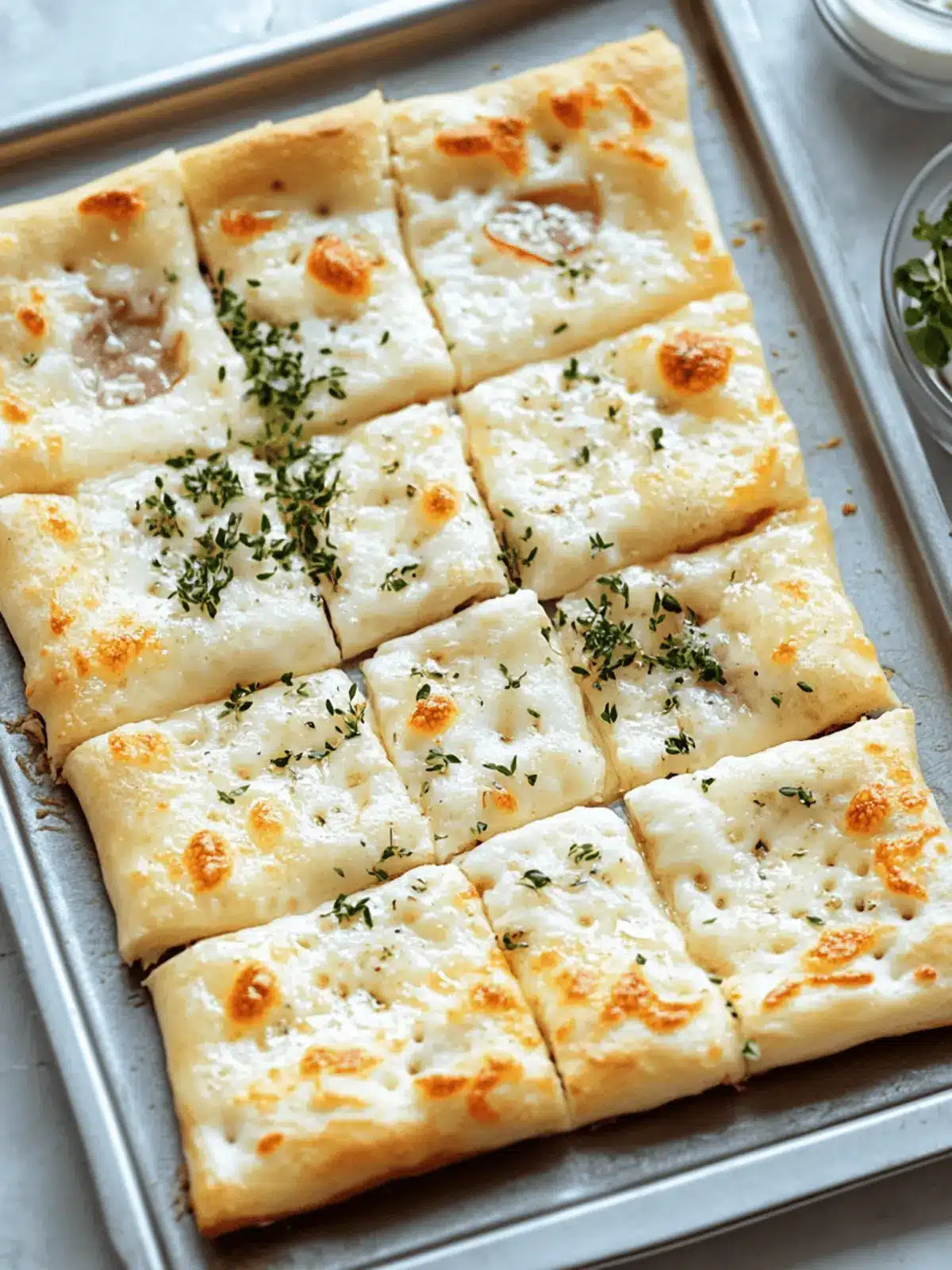 Hüttenkäse-Fladenbrot