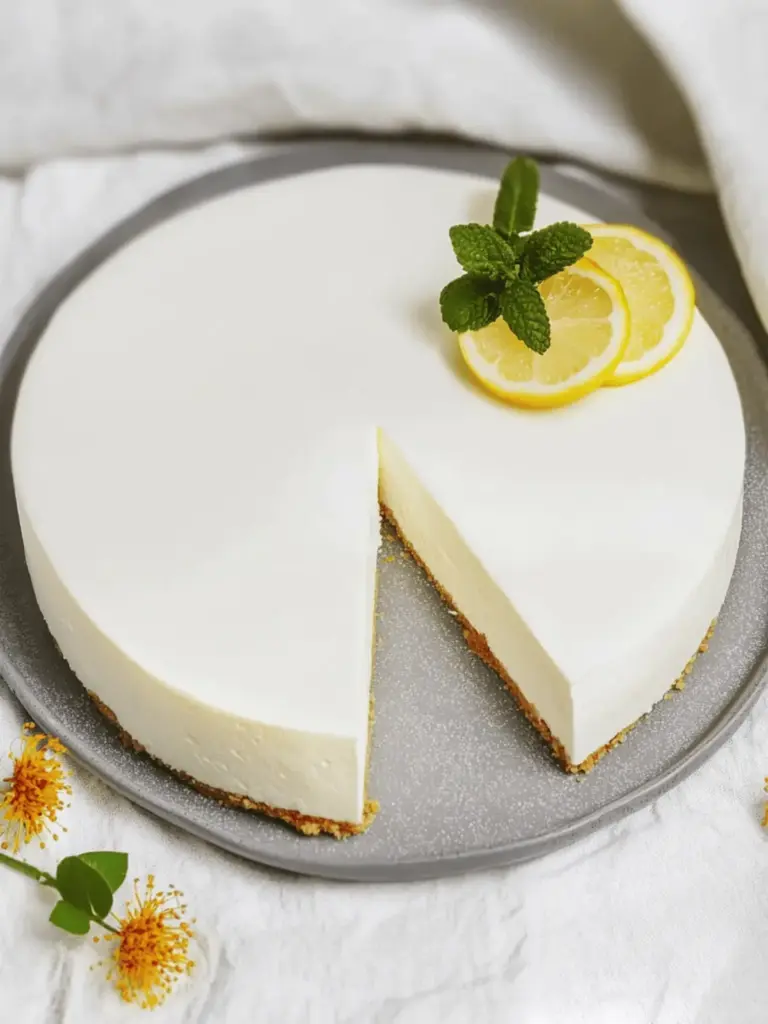 Zitronen-Käsekuchen ohne Backen