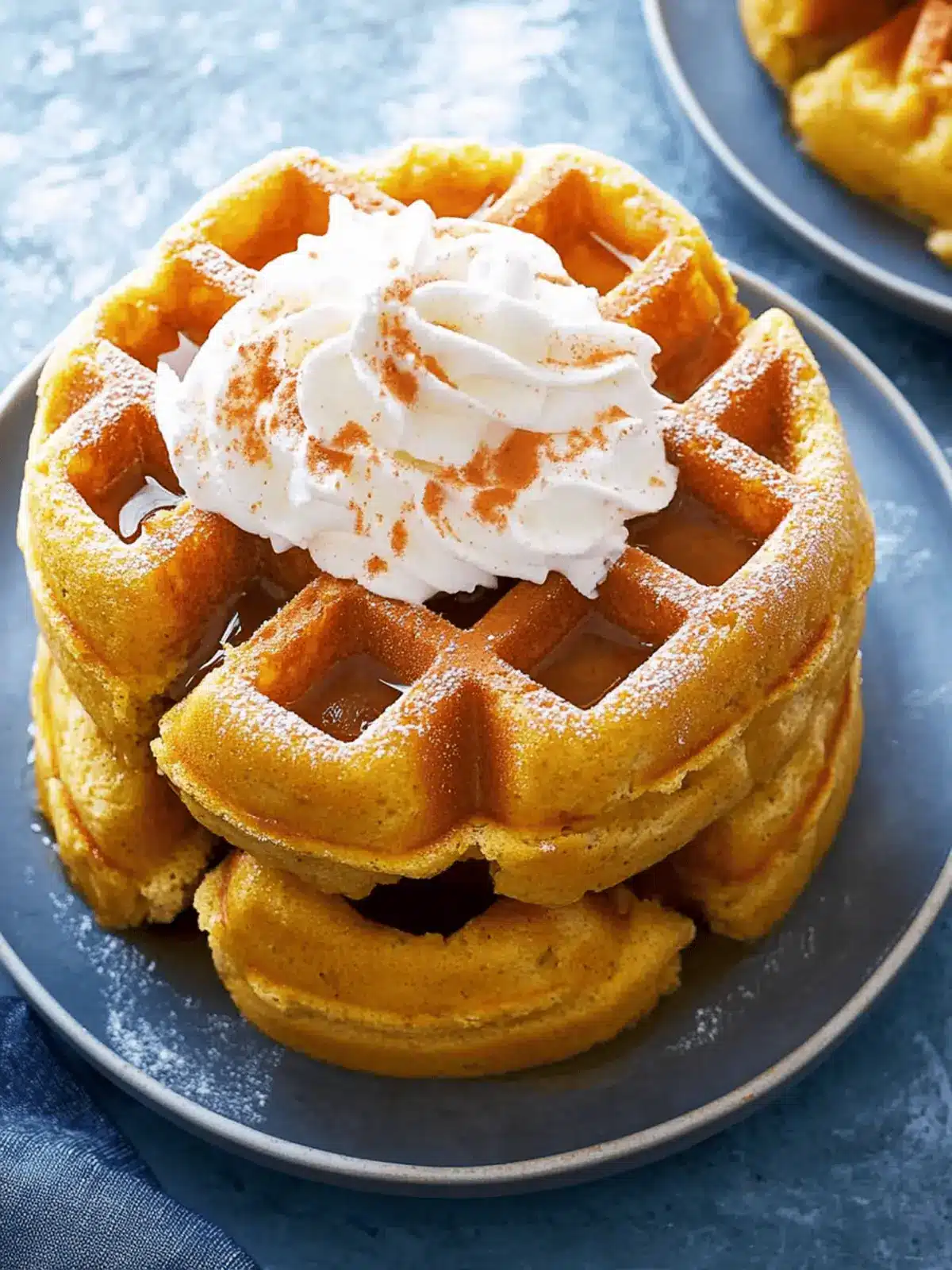 Kürbis Waffeln für den perfekten Herbstmorgen 2 Kürbis Waffeln