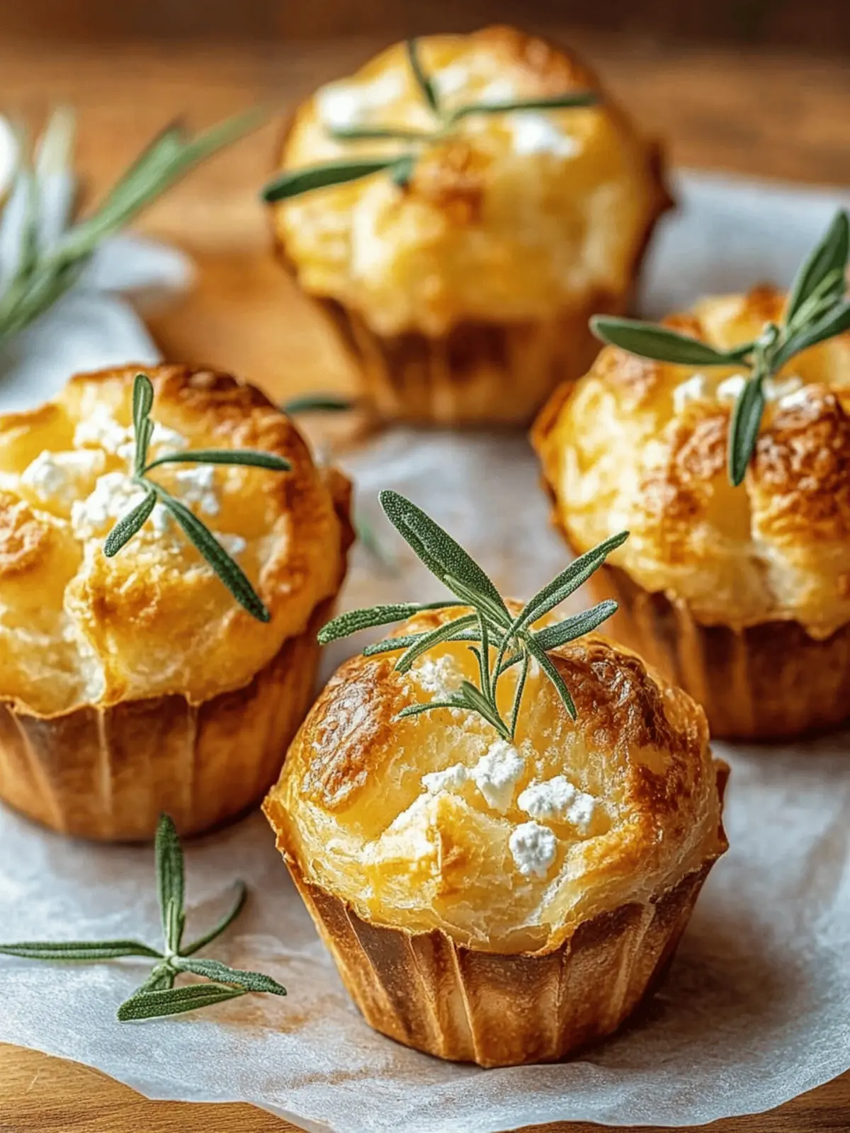 Herzhafte Rosmarin-Käse-Muffins