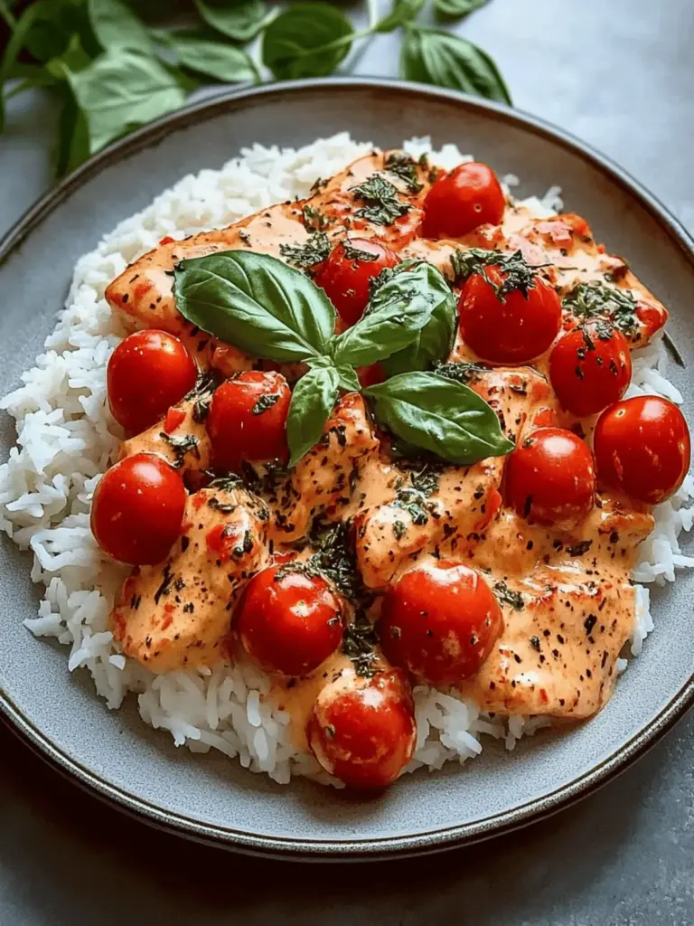 Hähnchen mit Reis Tomaten