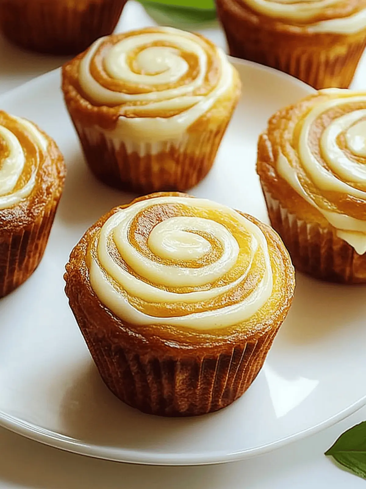 Kürbis Frischkäse Swirl Muffins