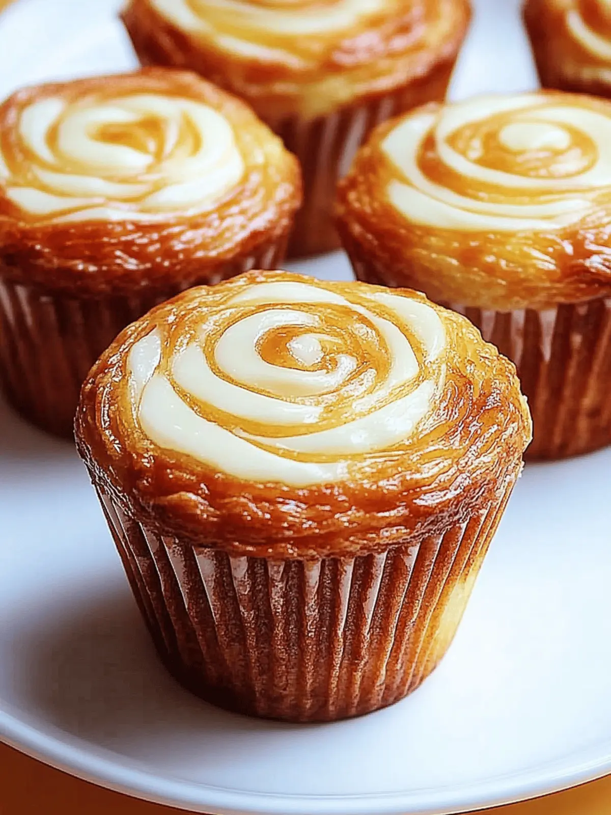Kürbis Frischkäse Swirl Muffins