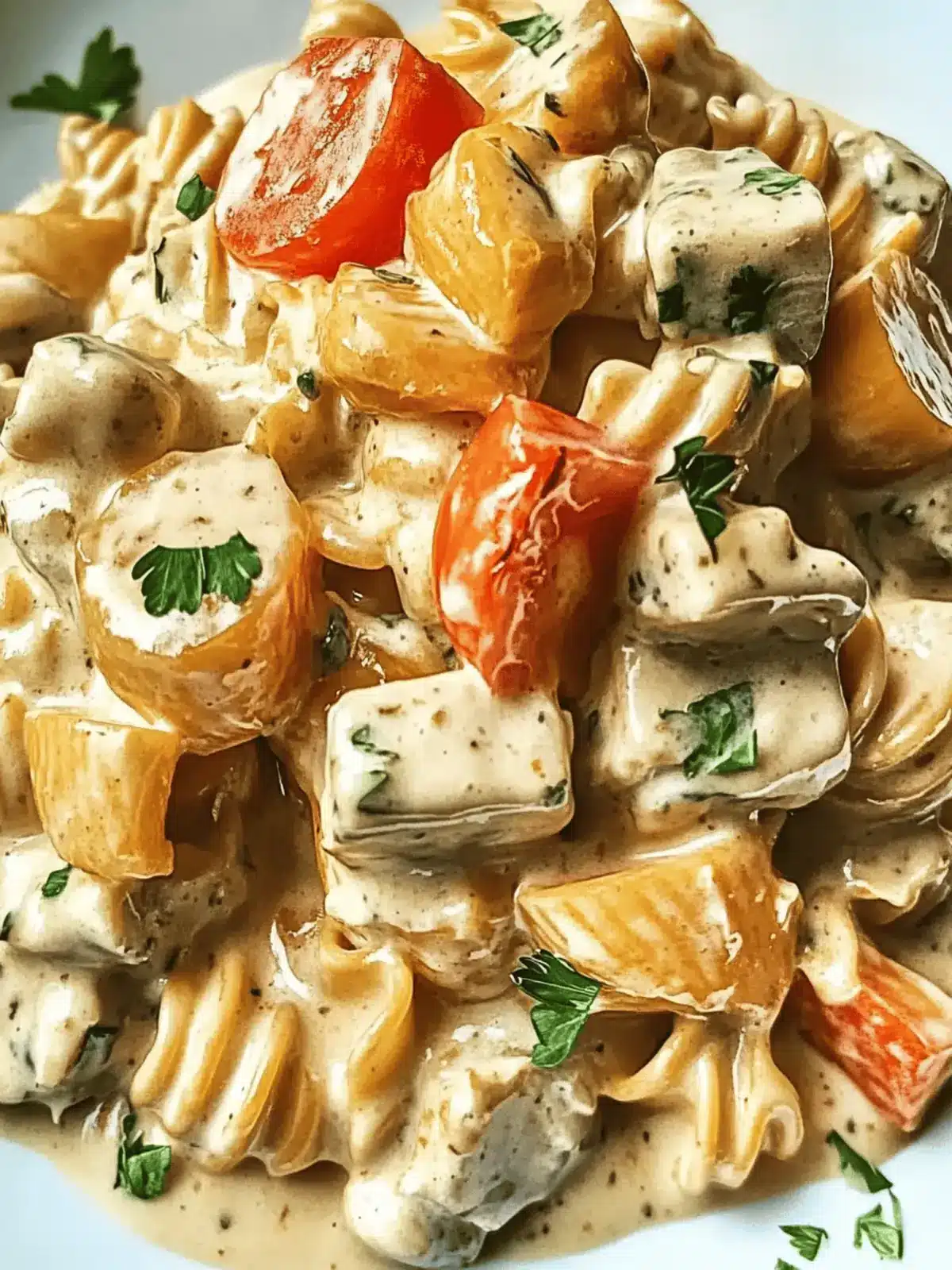 Zarte Hähnchenbrust in cremiger Sahnesauce genießen