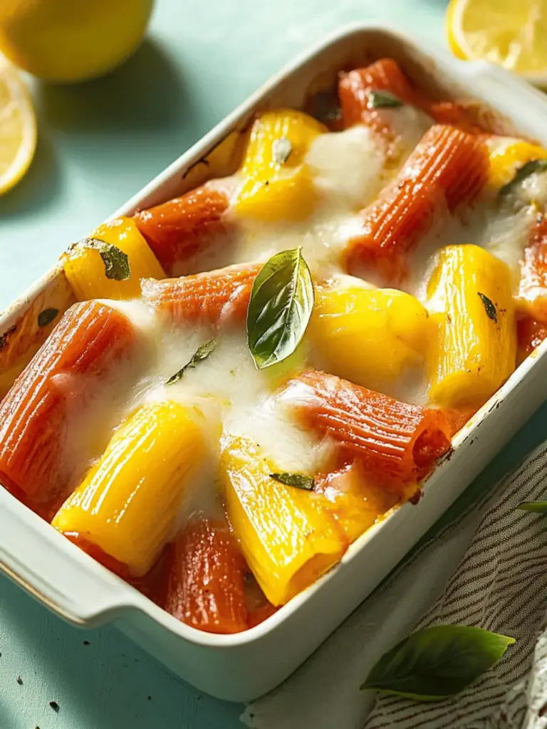 Cremiger Nudelauflauf mit Tomaten und Mozzarella