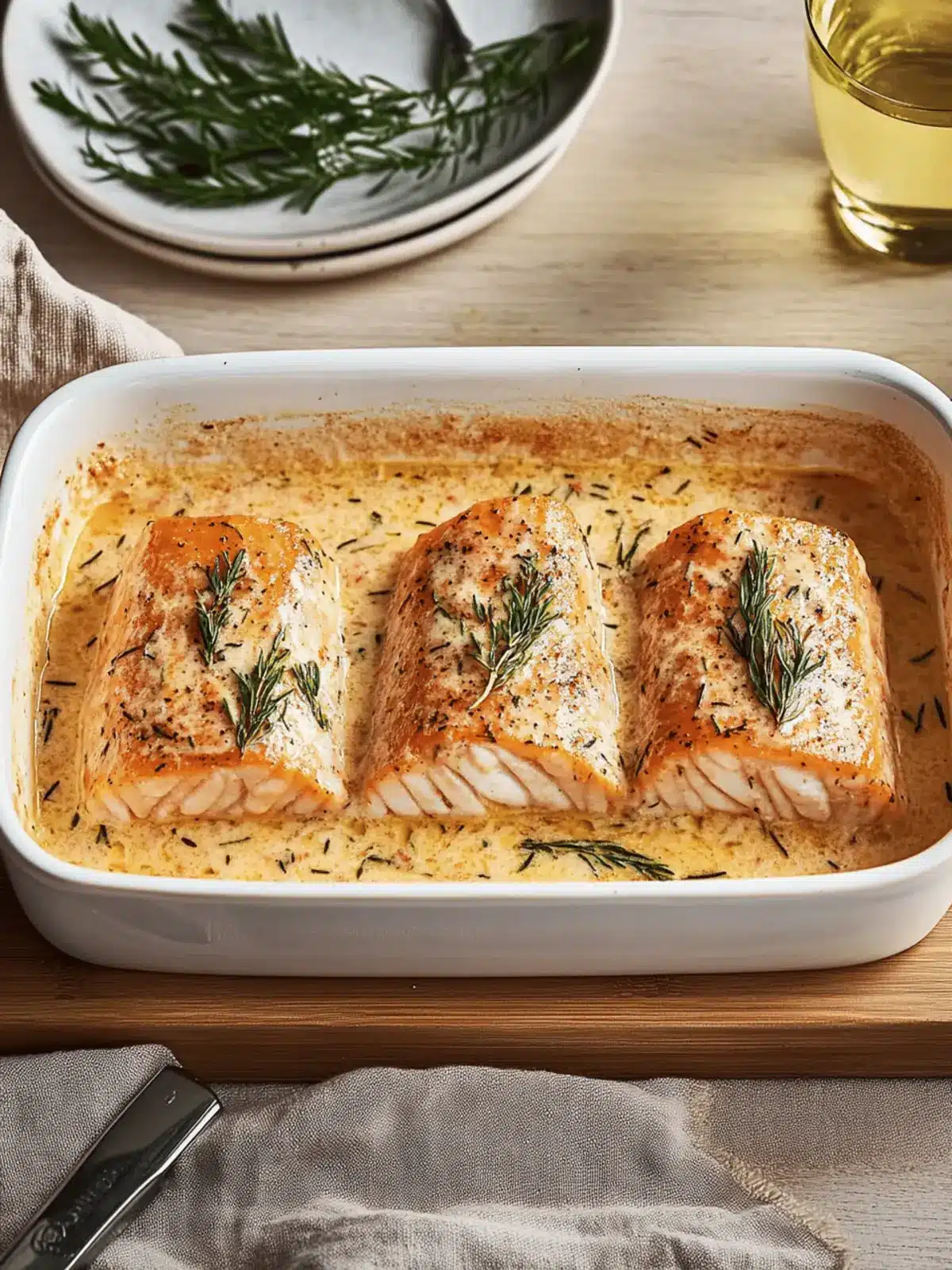 Lachs-Sahne-Gratin