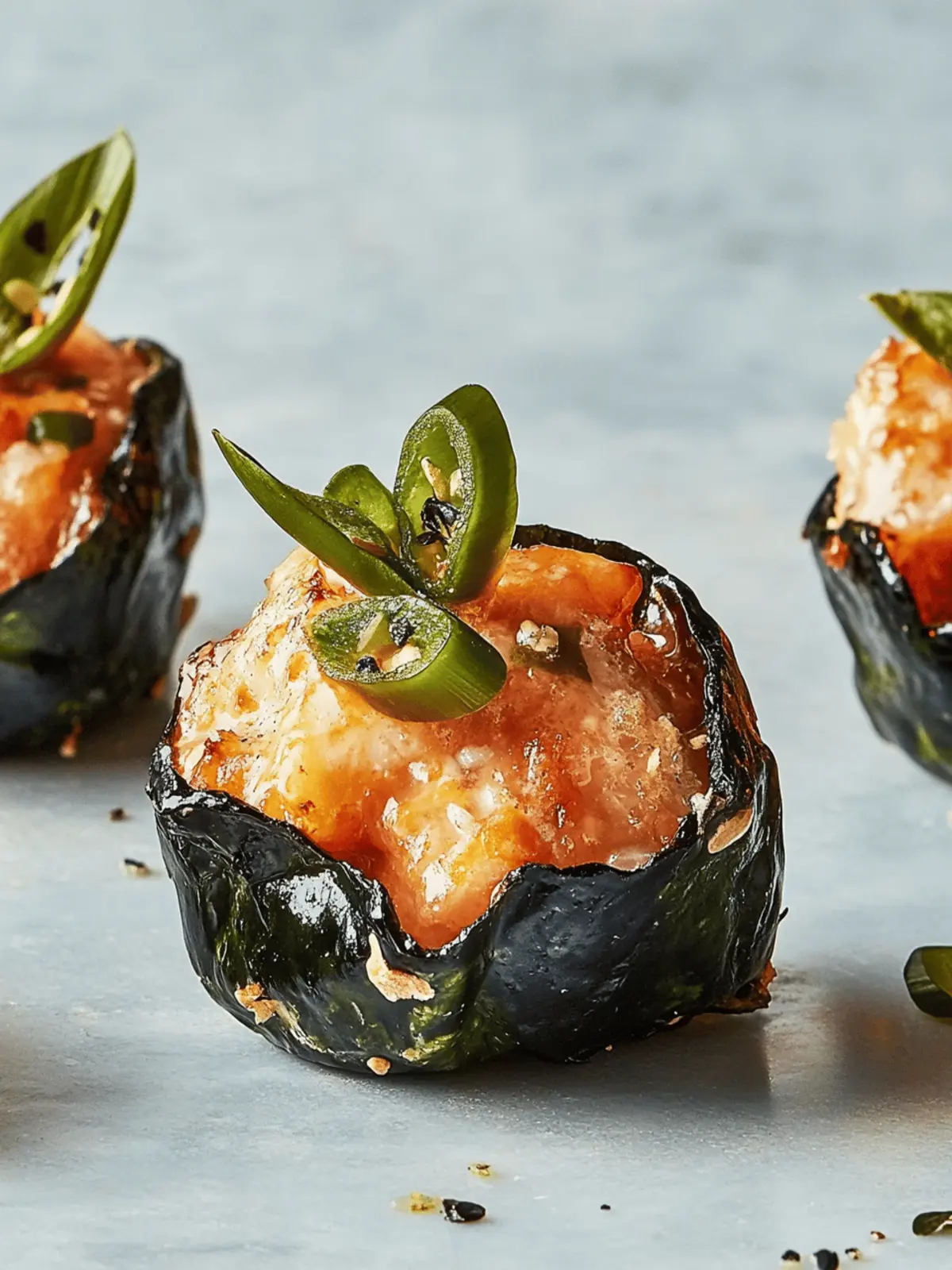 Gebackene Lachs Sushi Becher