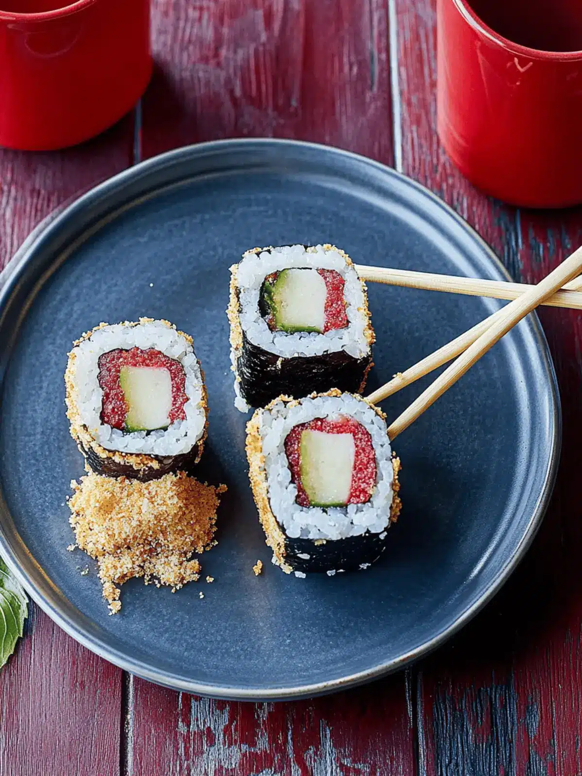 Frittiertes Sushi mit Tempurateig