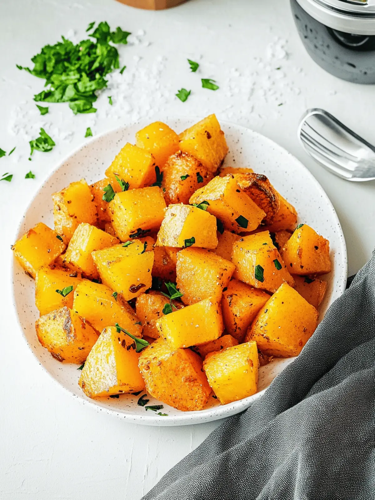 Gebackener Kürbis aus dem Airfryer