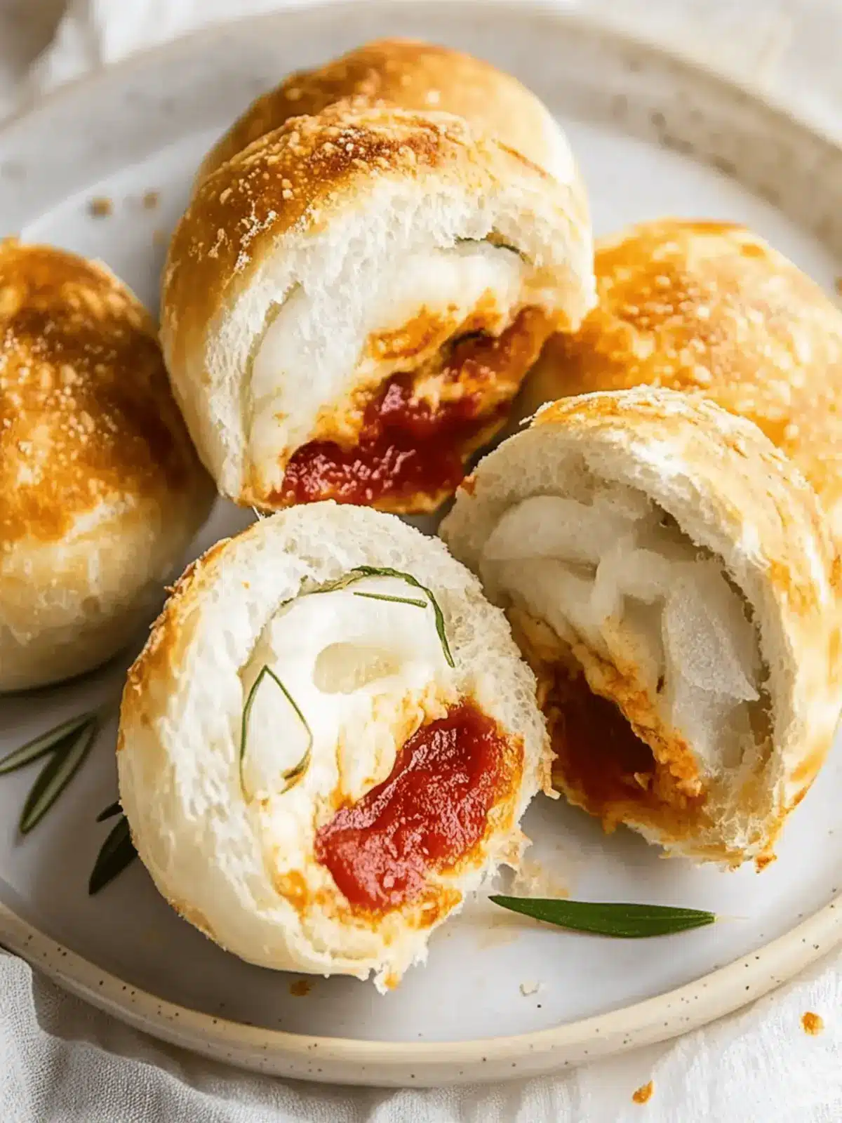 Peperoni-Pizza-Bomben
