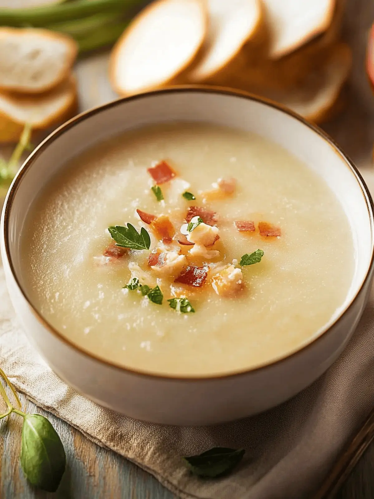 Einfache Kartoffelsuppe