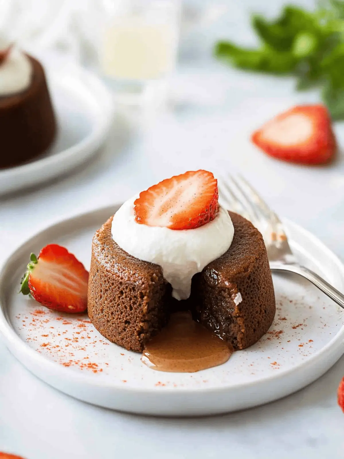 5-Zutaten Nutella Lava Kuchen