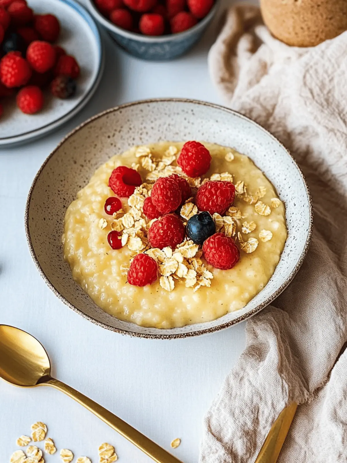 Vanillepudding Haferflocken