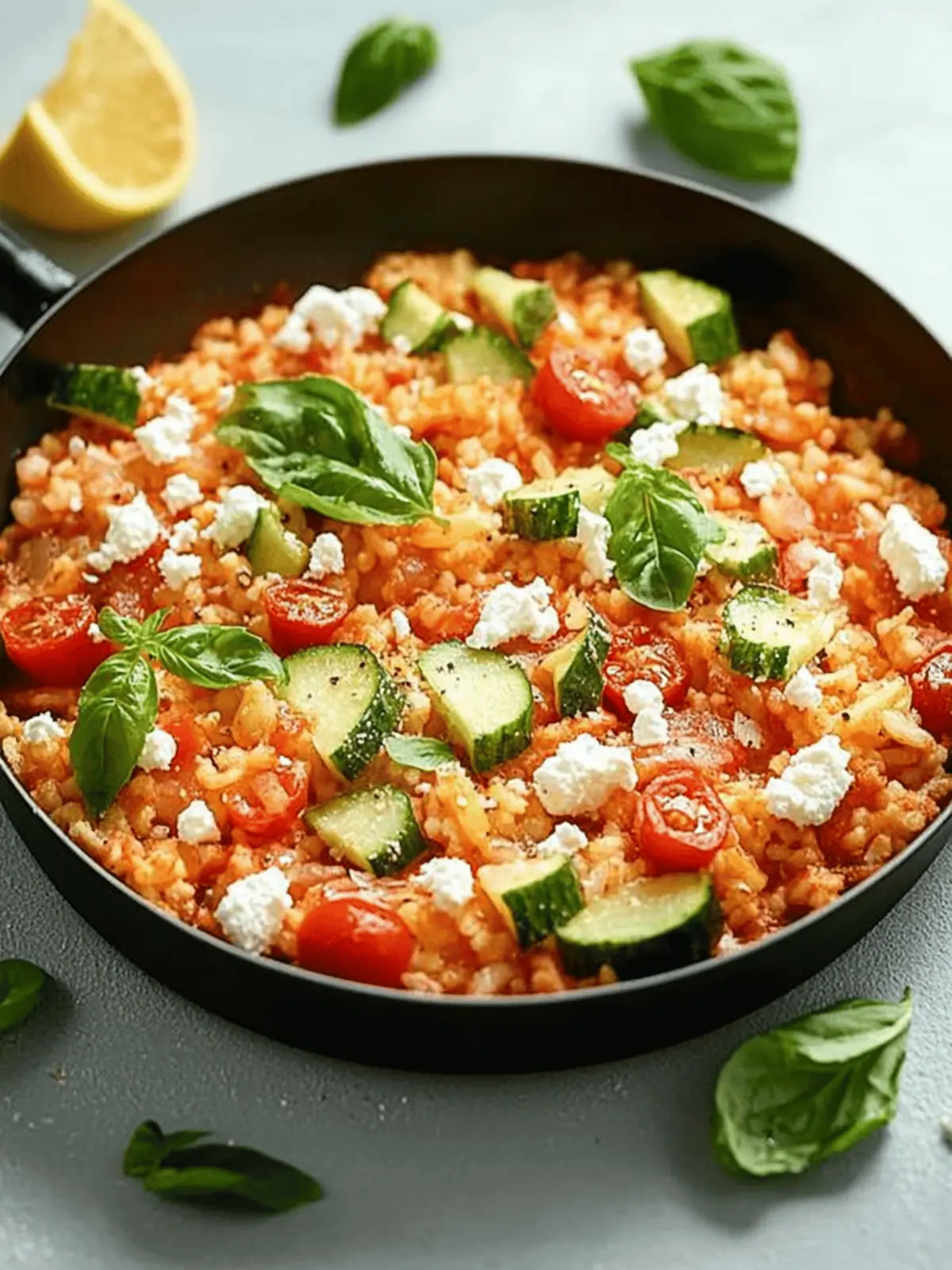 Zucchini Reis Pfanne