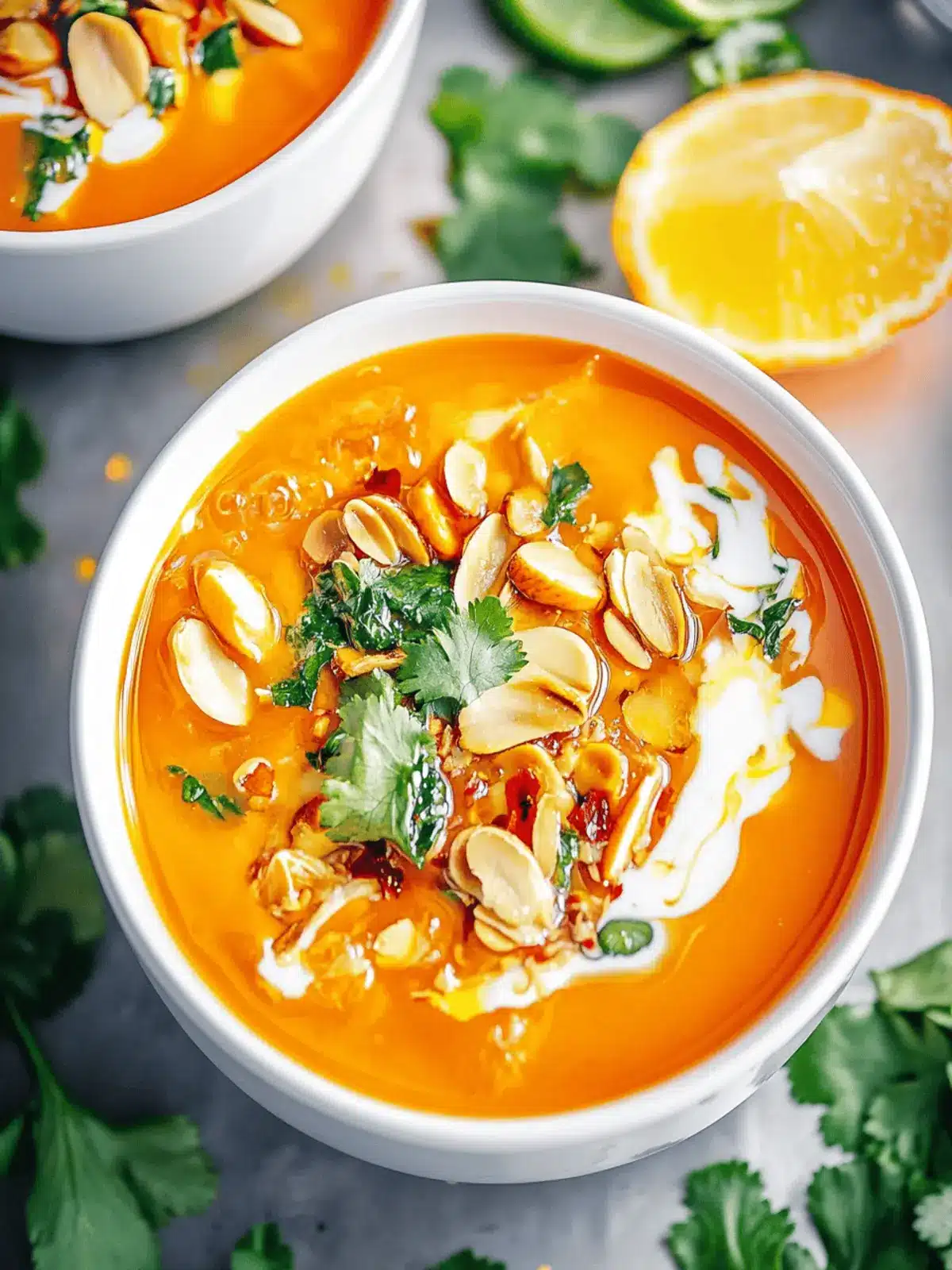 Scharfe Butternusskürbissuppe in 45 Minuten 4 Scharfe Butternusskürbissuppe