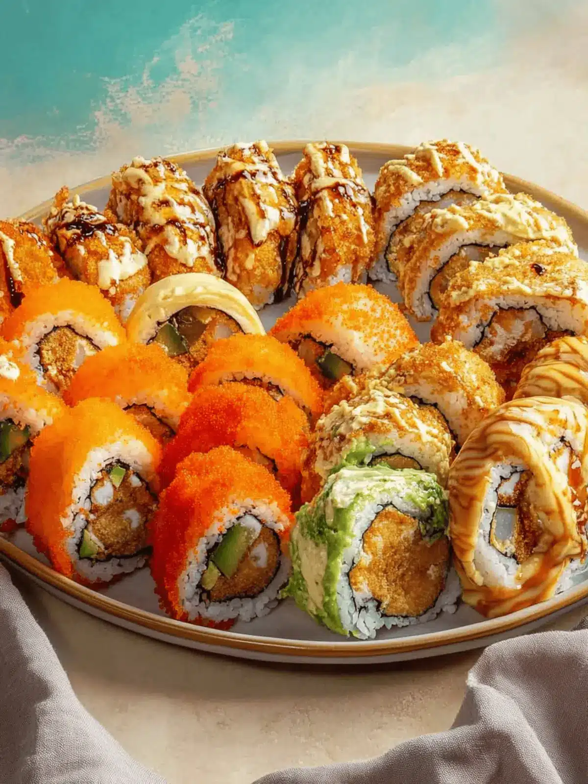Knusprige frittierte Sushi Rollen leicht gemacht 4 Knusprige frittierte Sushi Rollen