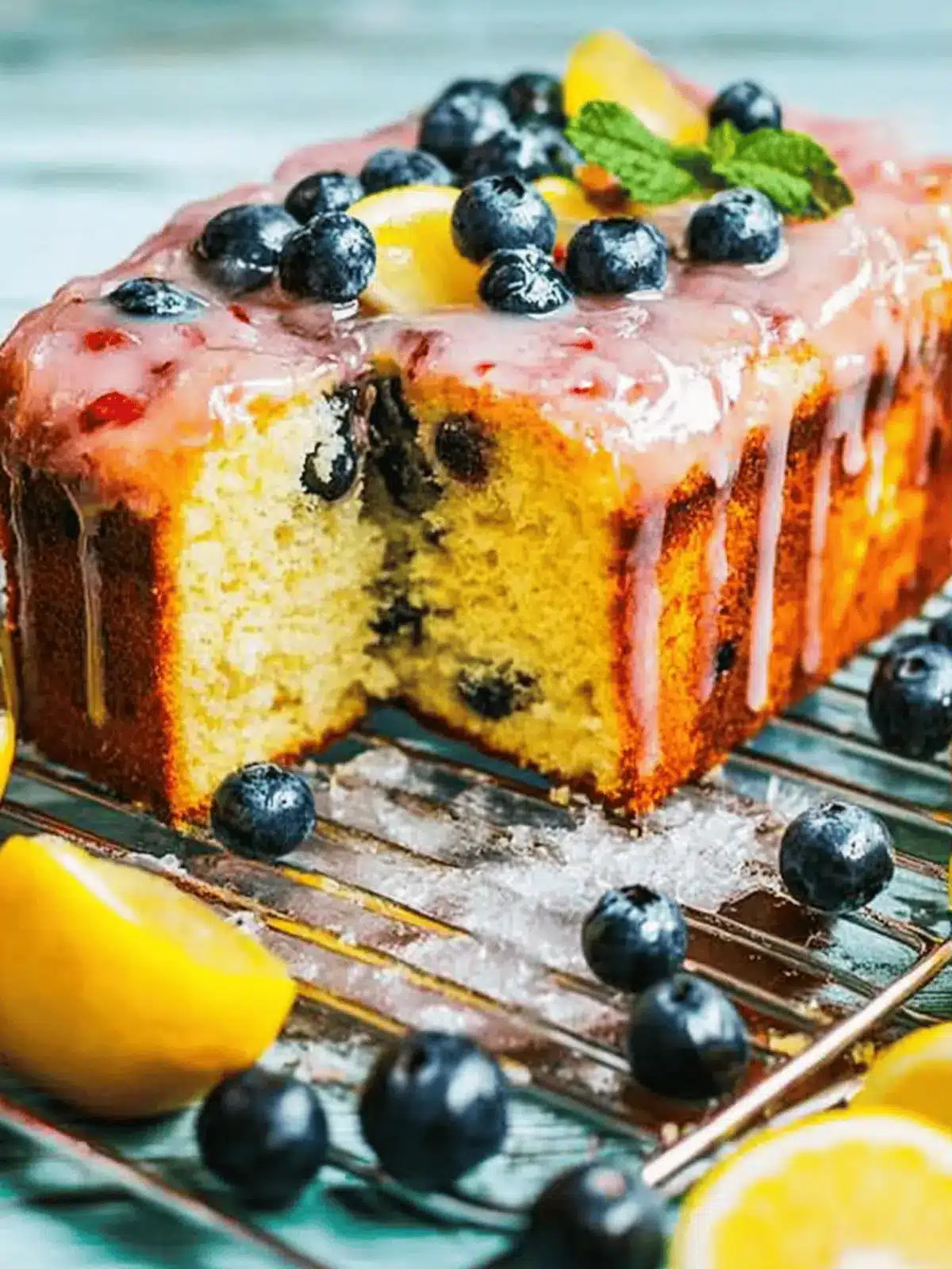 Saftiges Blaubeer Zitronen Brot für den Sommer 5 Blaubeer Zitronen Brot