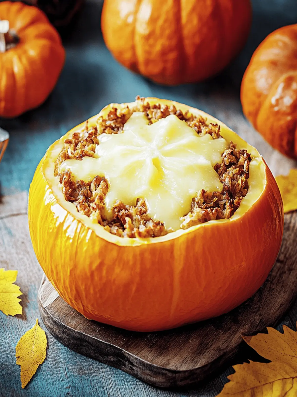 Gefüllter Kürbis mit Hackfleisch