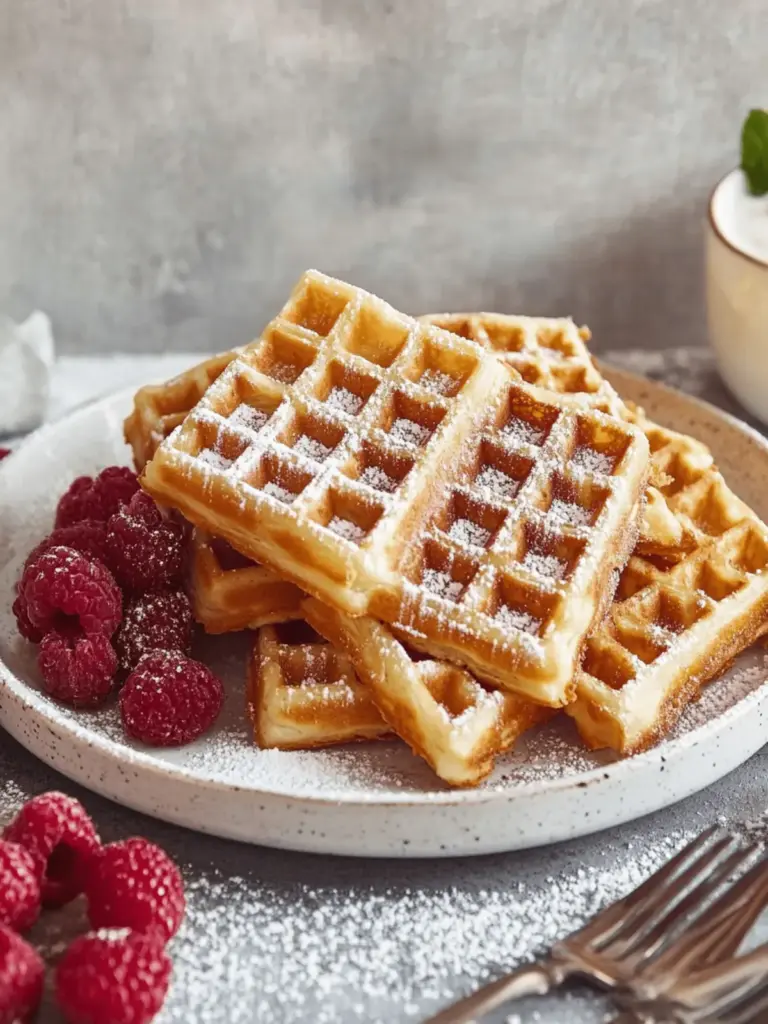 Belgische Joghurt Waffeln