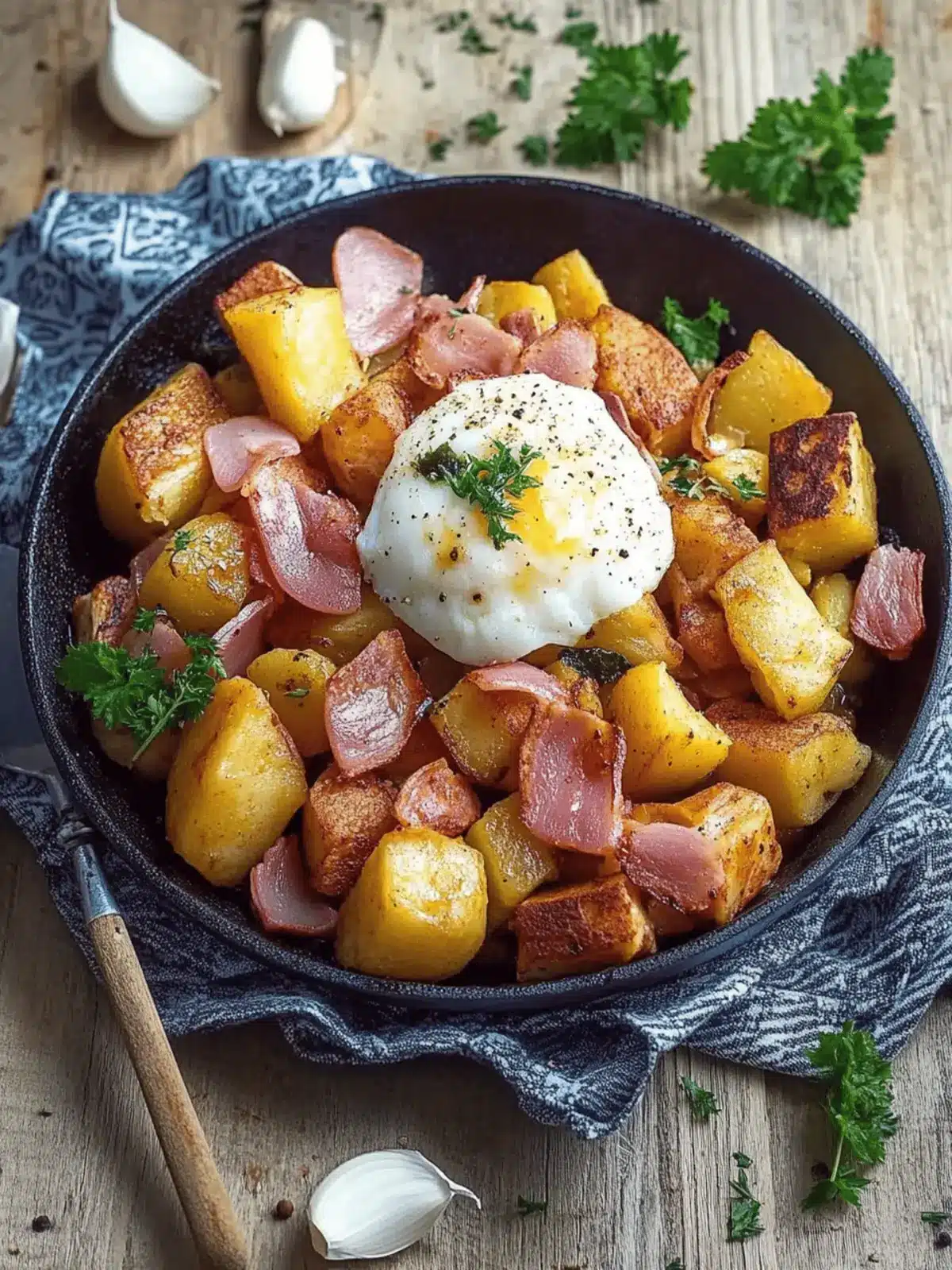 Kartoffel-Leberkäse-Pfanne