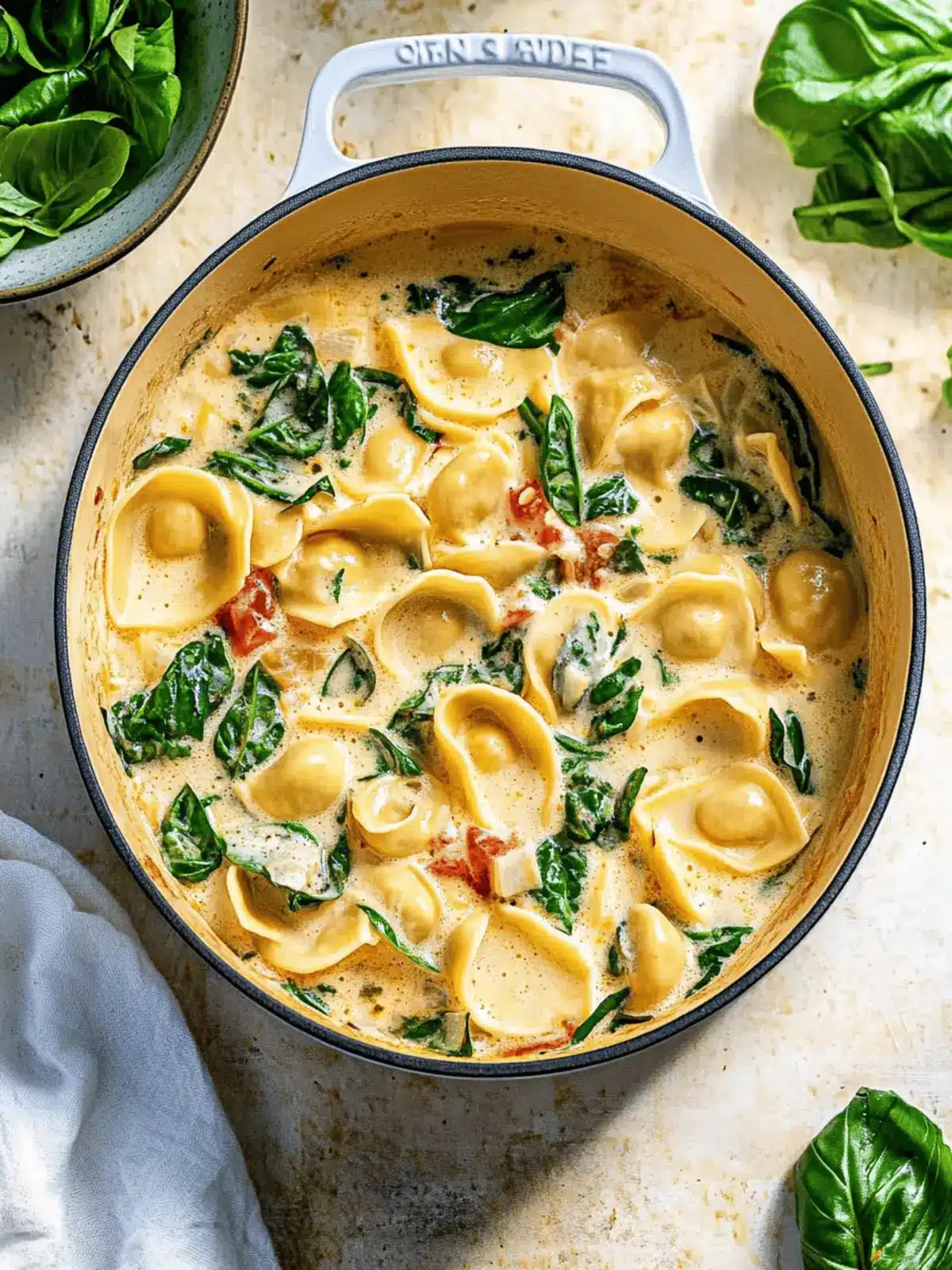 Cremige Gemüse-Tortellini-Pfanne