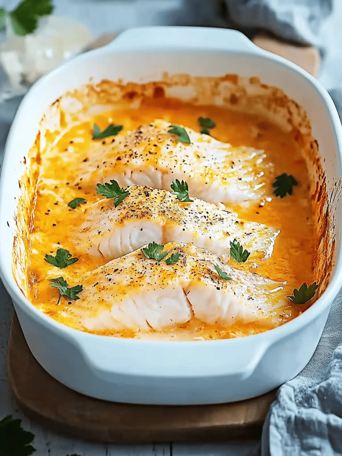 Lachs Sahne Gratin