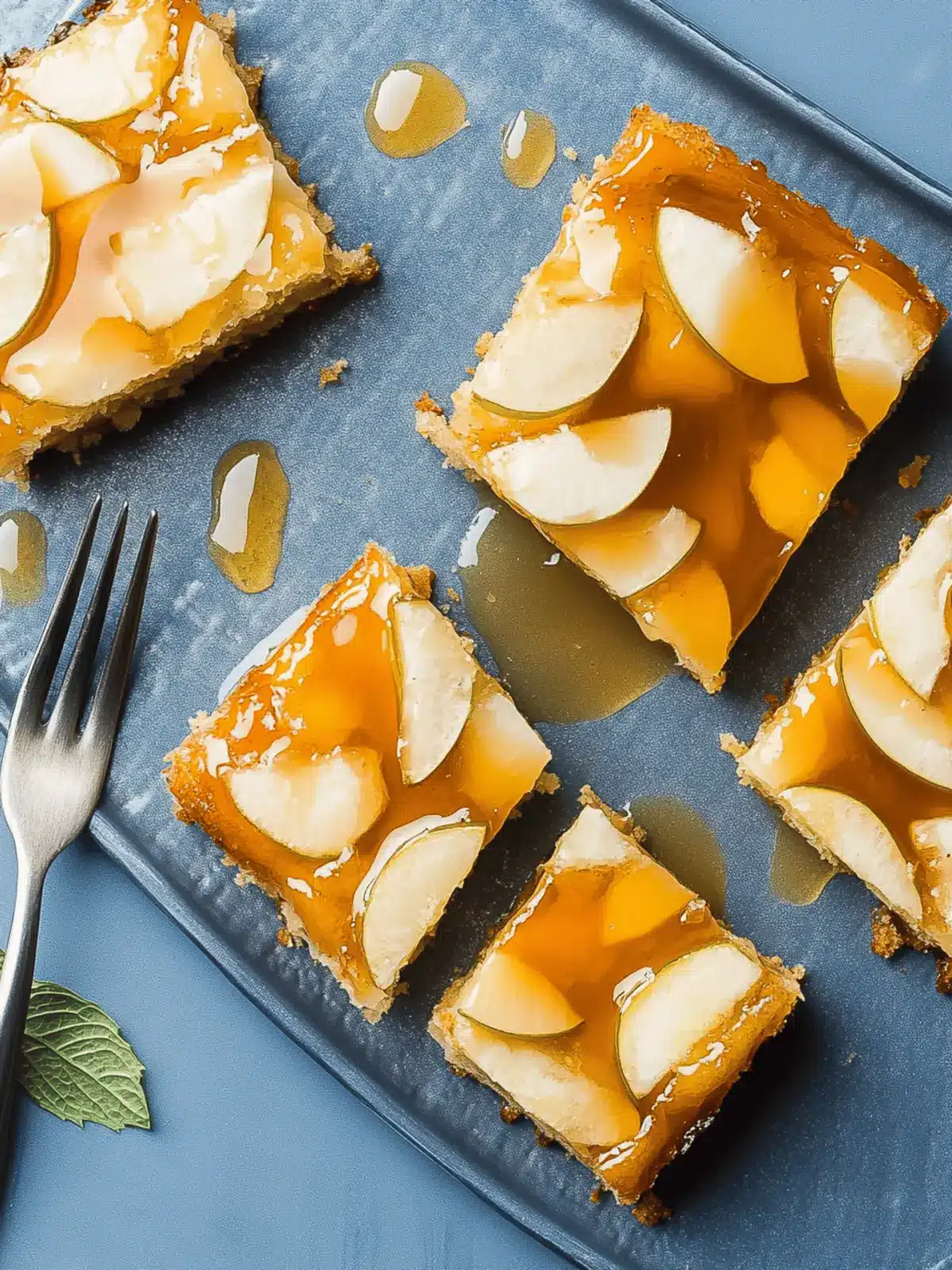 Apfel Blondies mit Karamell für den perfekten Genuss 5 Apfel Blondies