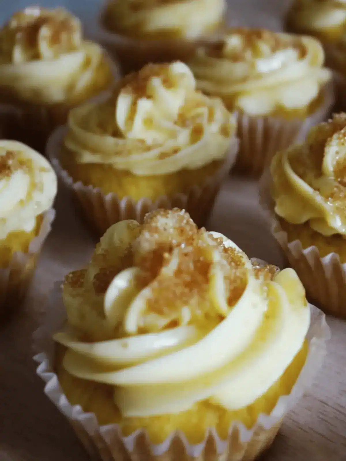 Kürbis Cupcakes mit cremigem Frischkäse-Topping 4 Kürbis Cupcakes