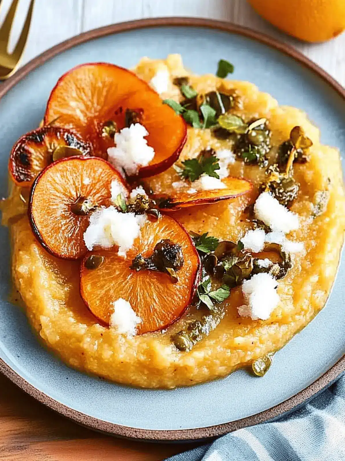 Kürbis Polenta