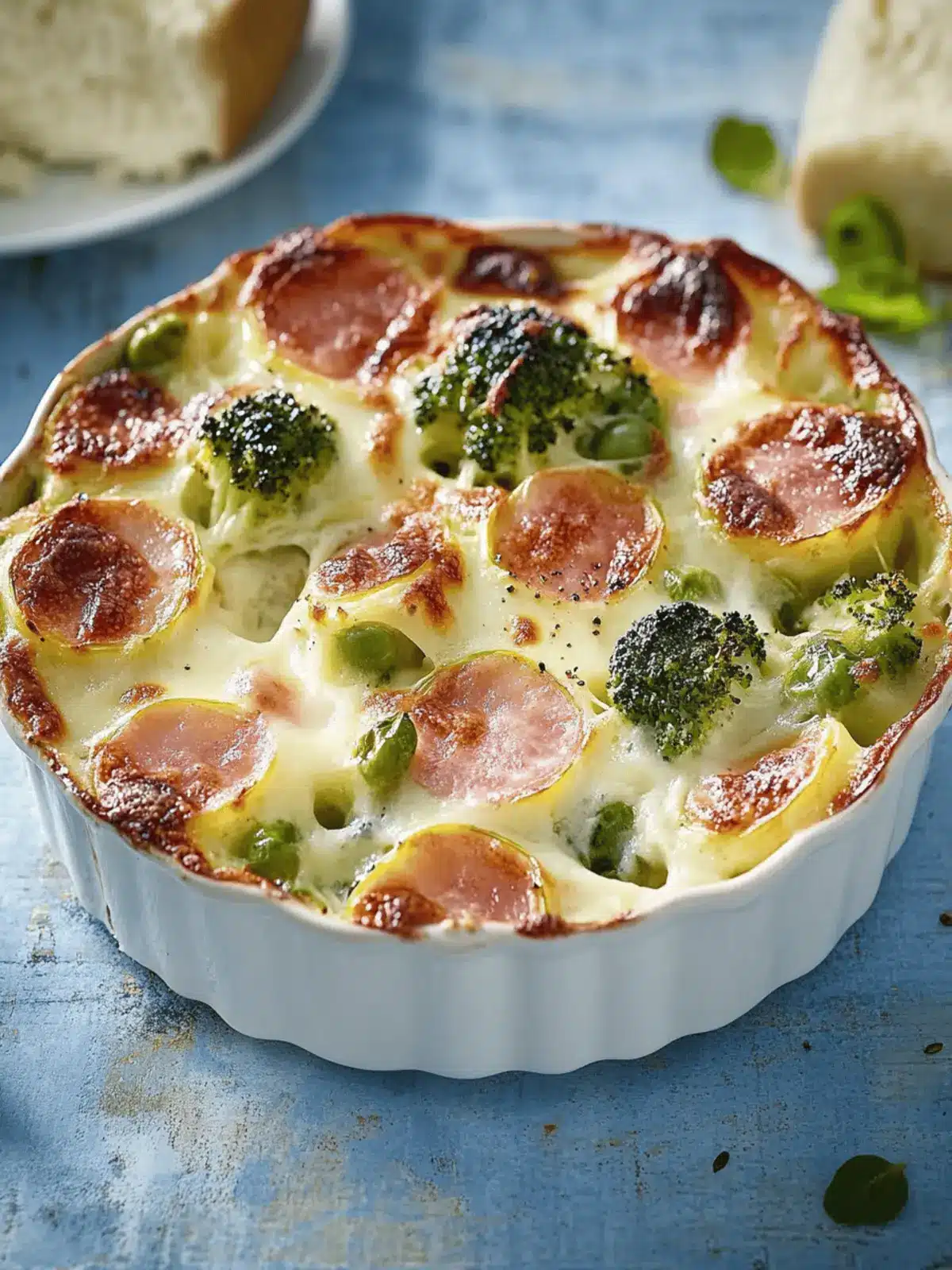 Kartoffel-Rosenkohl-Auflauf mit Schinken à la Lene