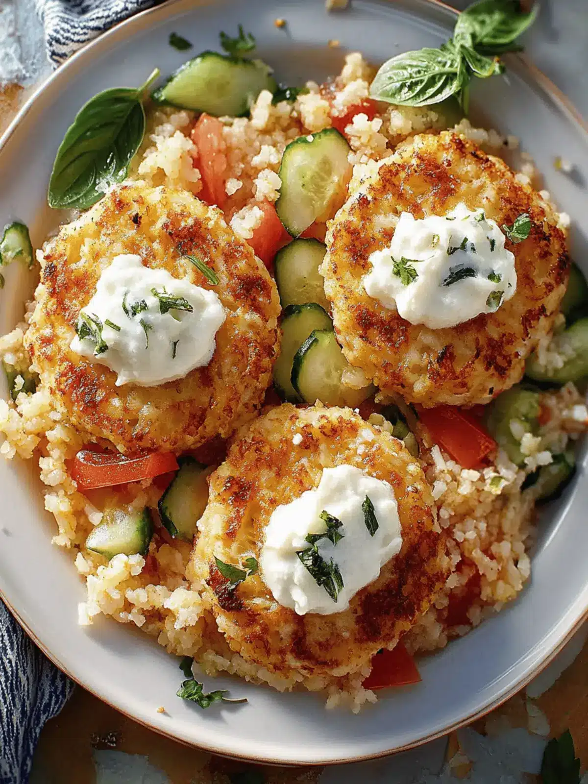 Griechischer Tomatenreis mit paniertem Feta