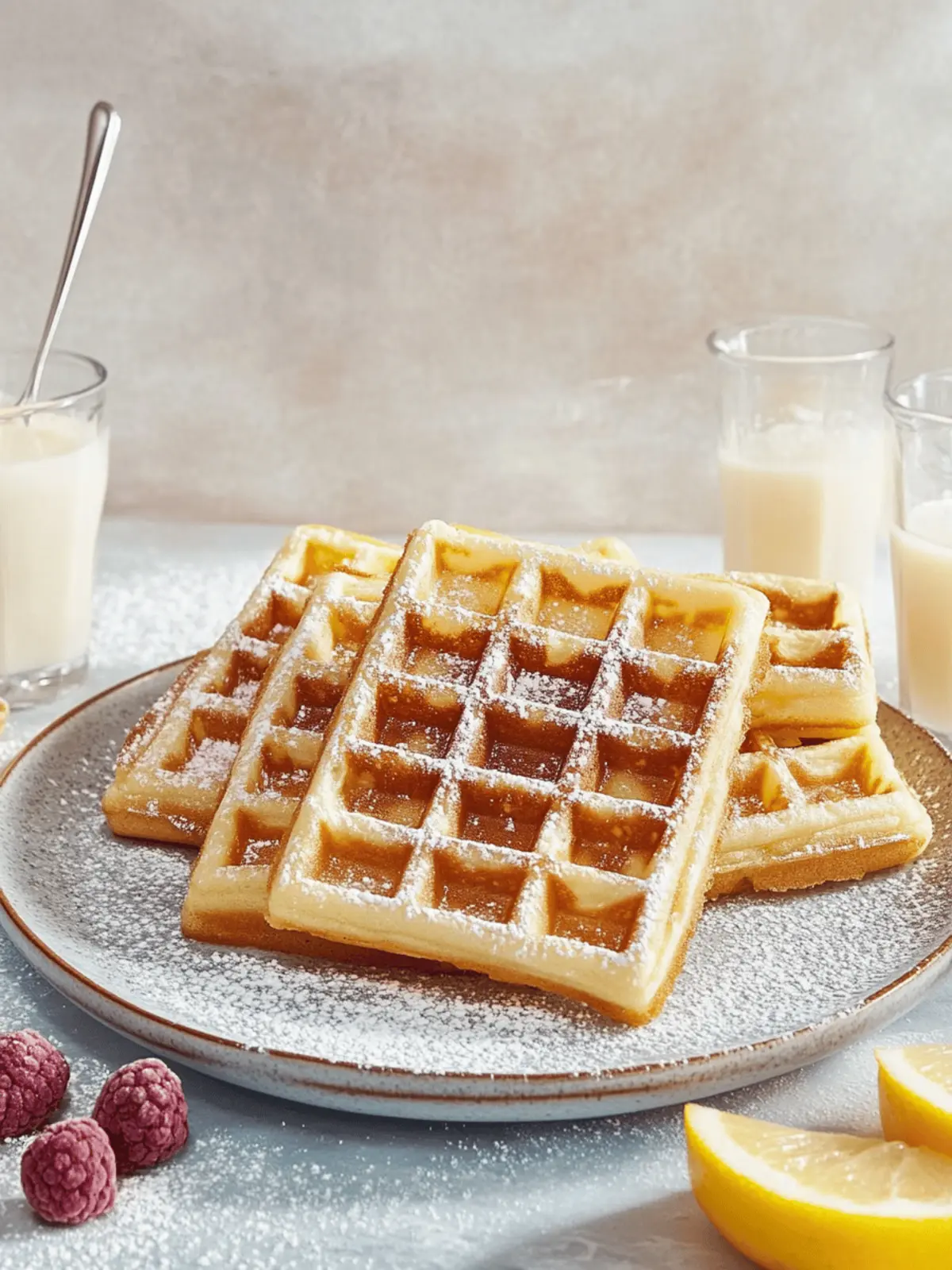 Belgische Joghurt Waffeln