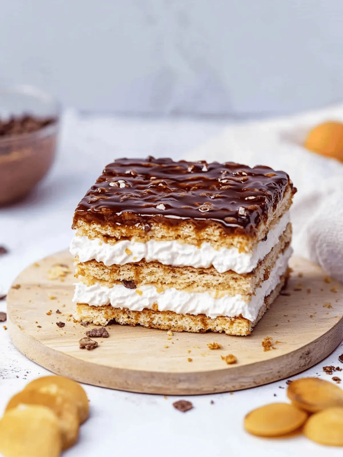 Butterkeks-Kuchen ohne Backen mit Milchmädchen Karamell 3 Butterkeks-Kuchen ohne Backen mit Milchmädchen Karamell