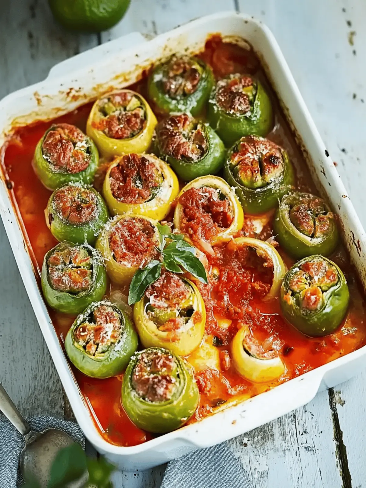 Zucchini-Hack-Röllchen in Tomatensoße leicht gemacht 3 Zucchini-Hack-Röllchen in Tomatensoße