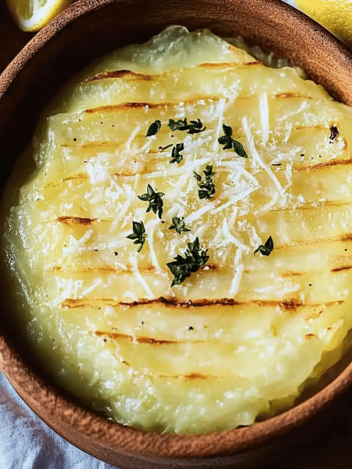Gebackene Kartoffeln mit Parmesan und Knoblauch genießen 2 Baked mashed potatoes with parmesan & garlic