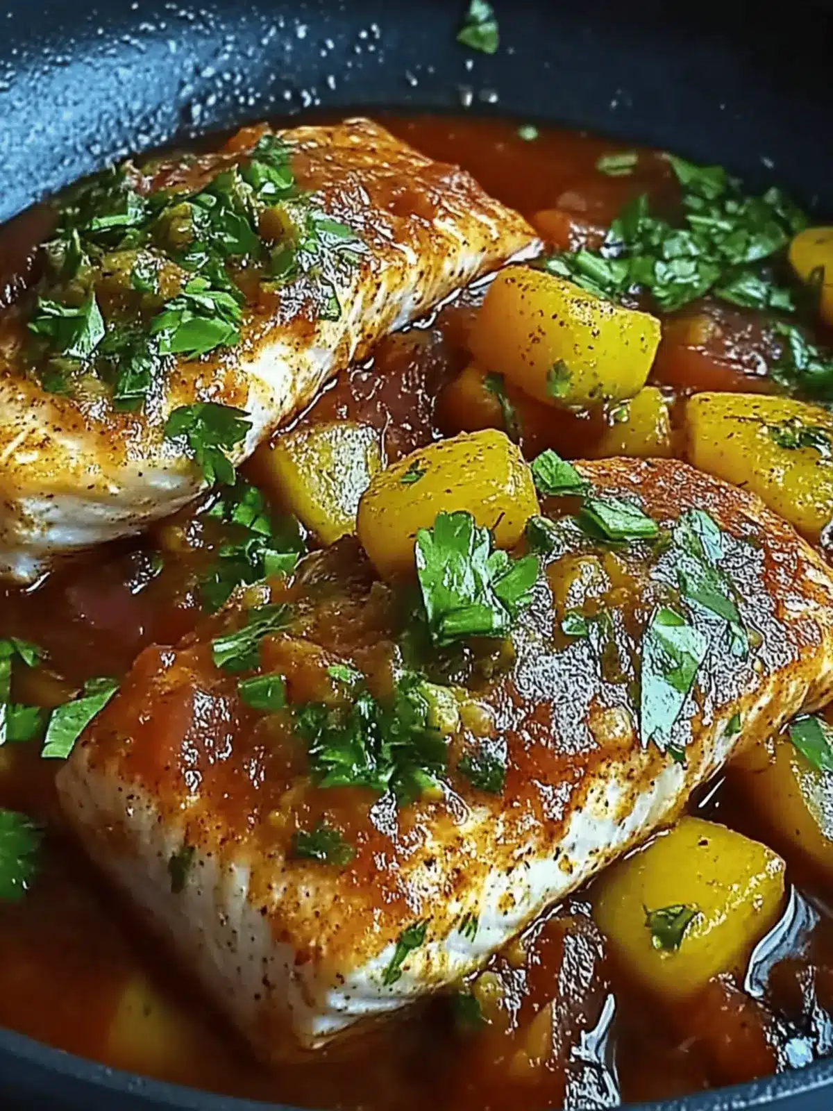 Marokkanischer Fisch in Soße