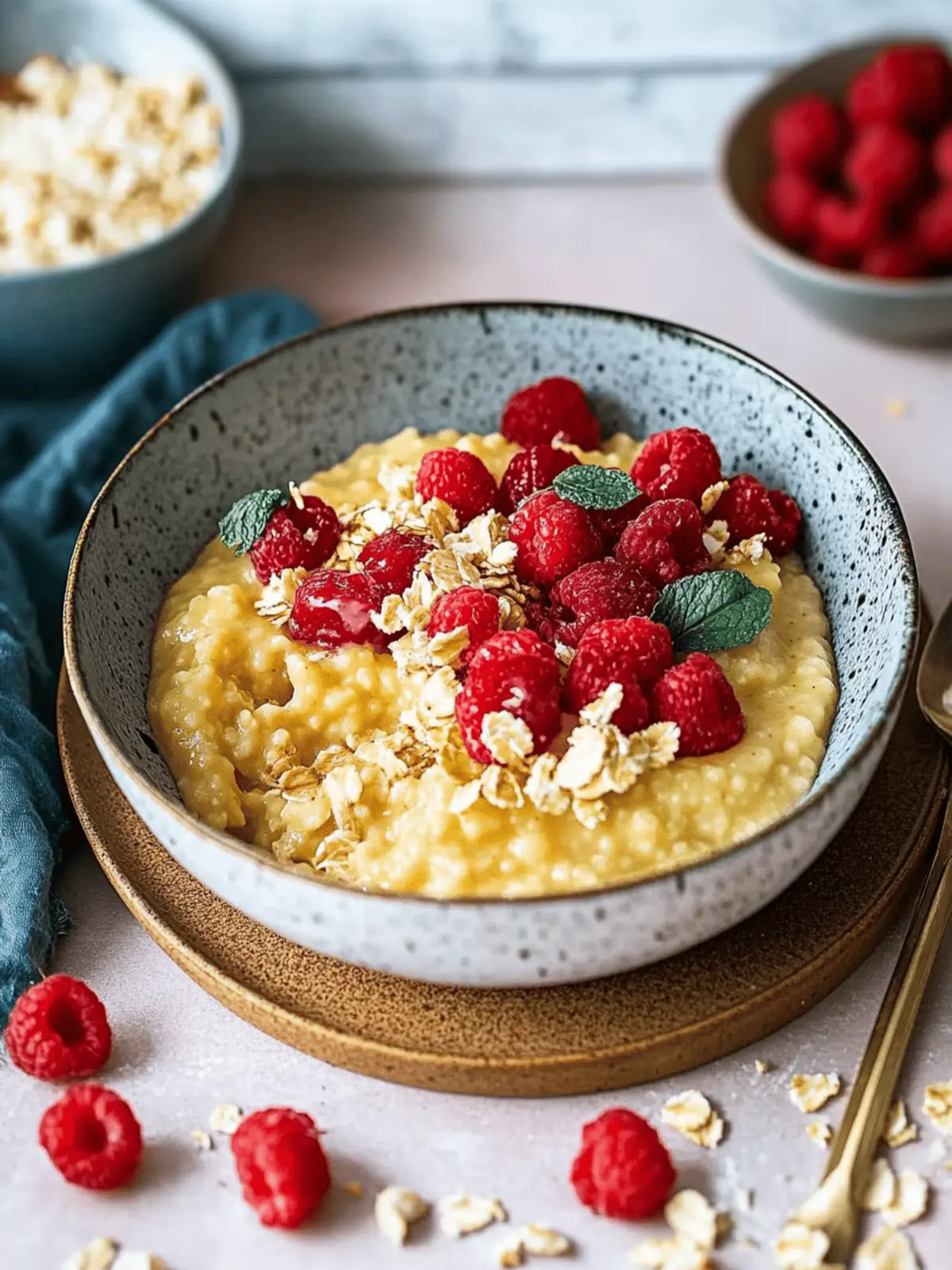 Vanillepudding Haferflocken