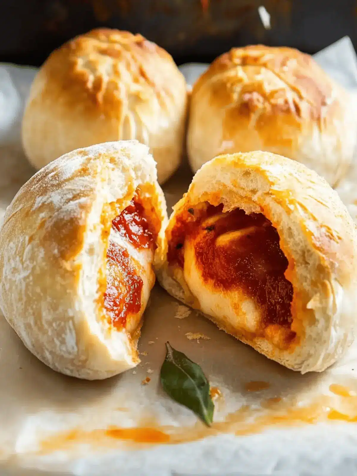 Peperoni-Pizza-Bomben