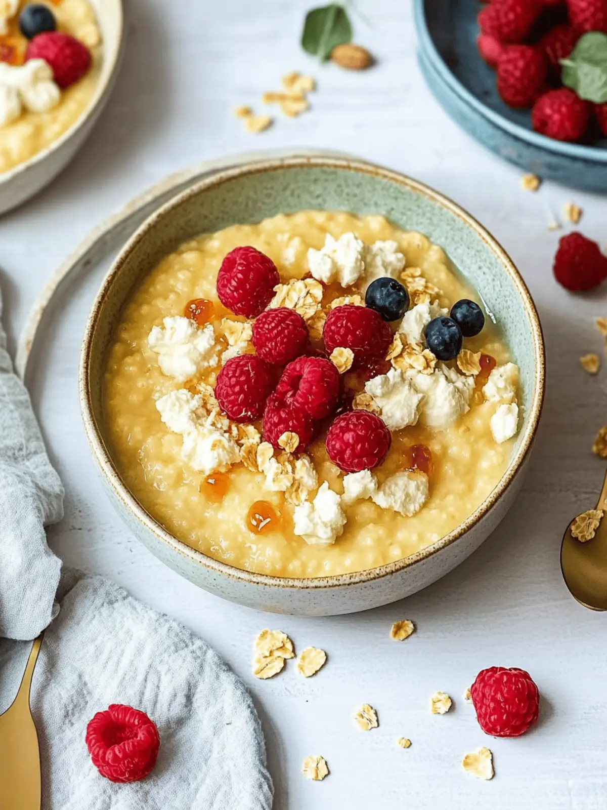 Vanillepudding Haferflocken