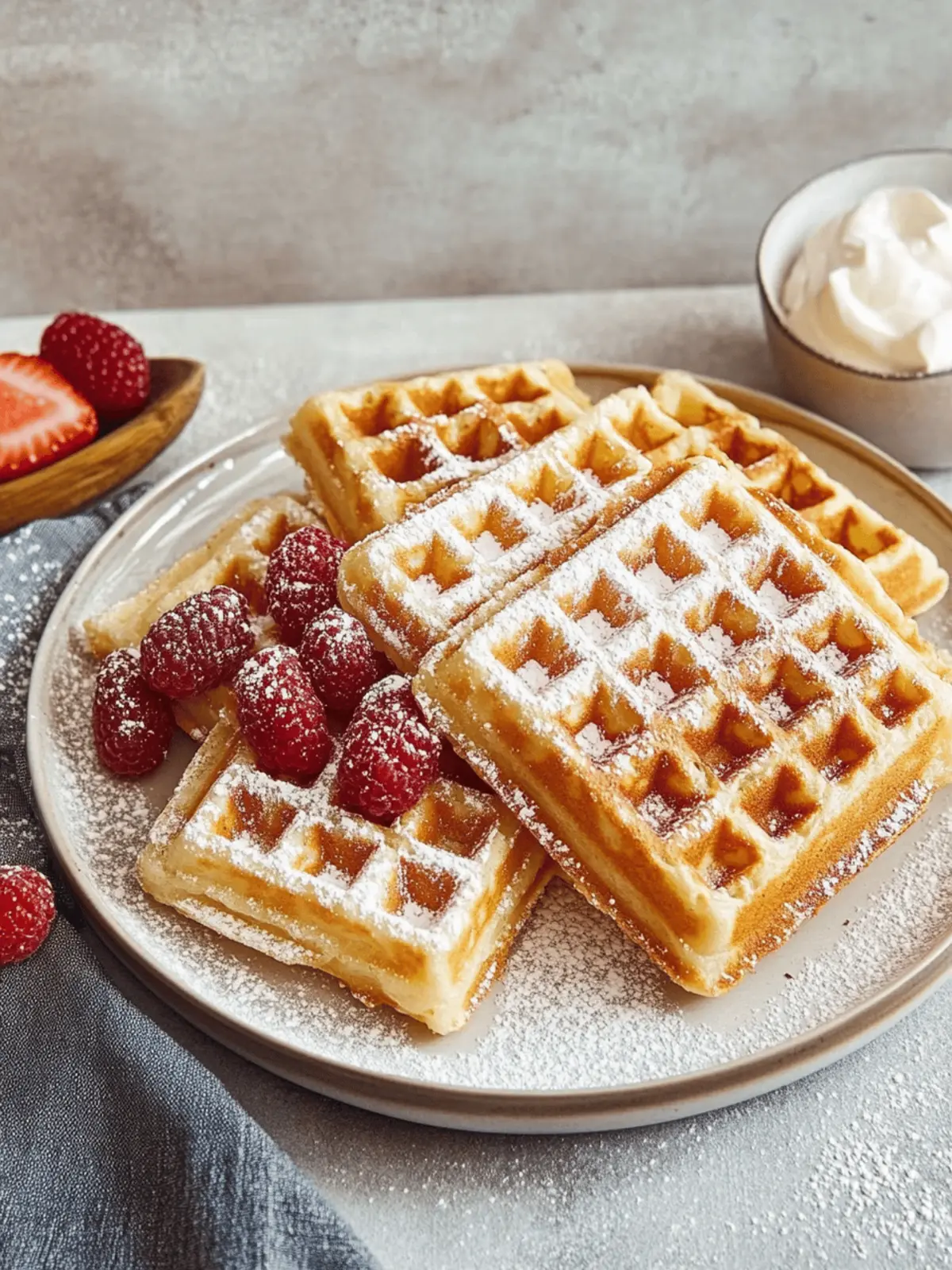 Belgische Joghurt Waffeln