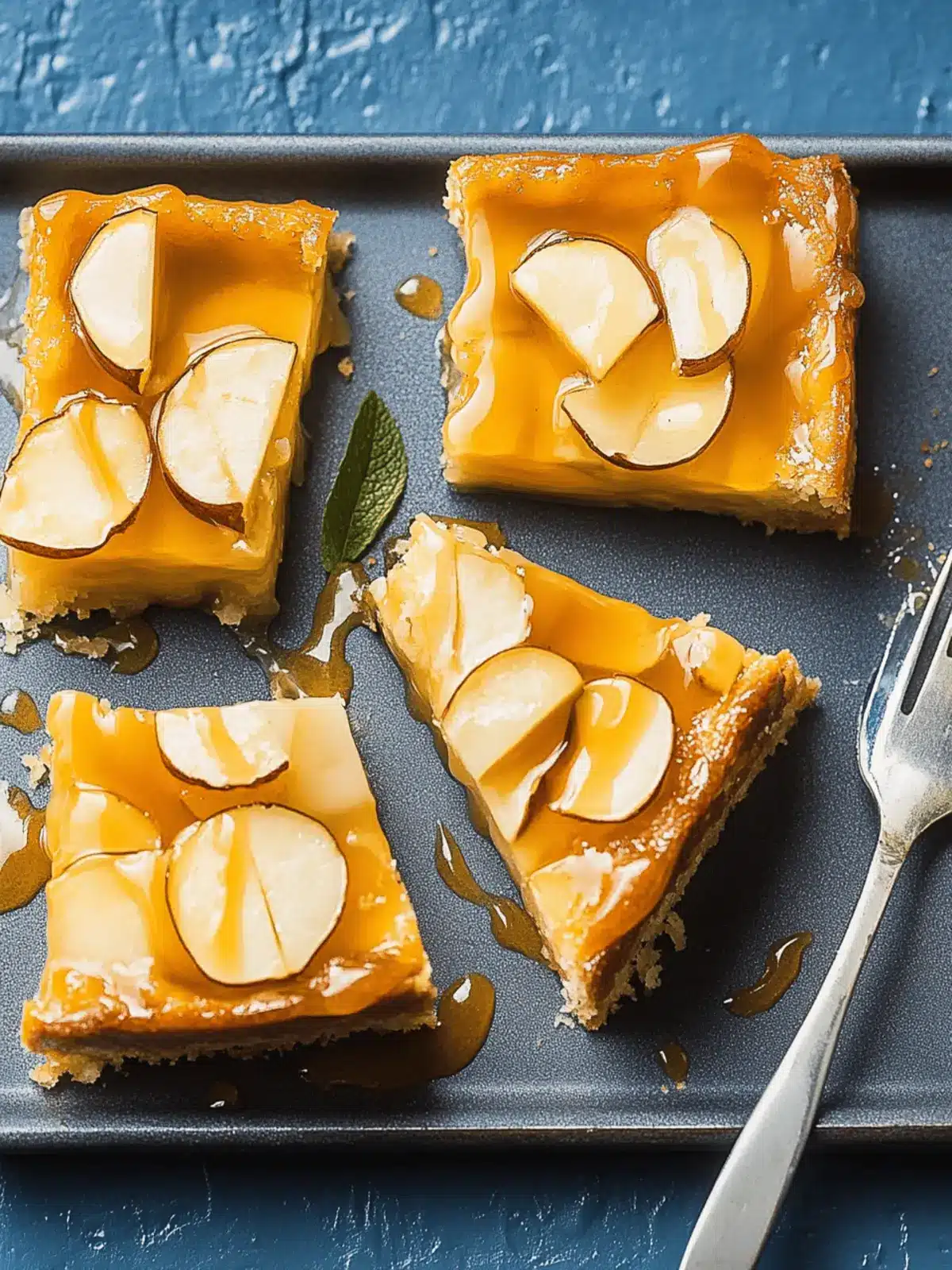 Apfel Blondies mit Karamell für den perfekten Genuss 4 Apfel Blondies